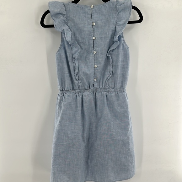 Madewell Bellflower Ruffle Dress Craft Blue 2 - Picture 7 of 9
